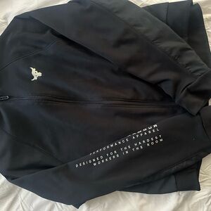 Under Armour Black Performance Jacket with White Accents